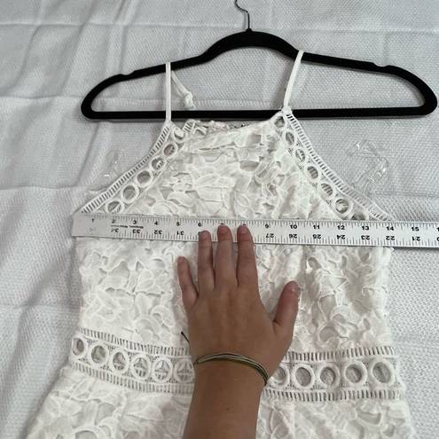 Charlotte Russe  White Eyelet Mini Dress