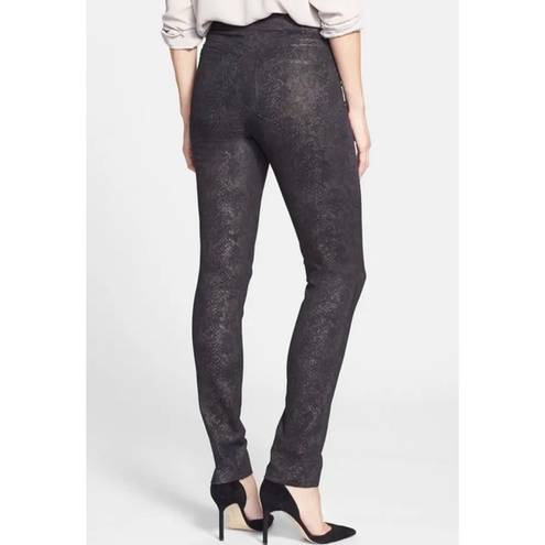 NYDJ  Evie Pull On Leggings Metallic Snake NWT Size 2