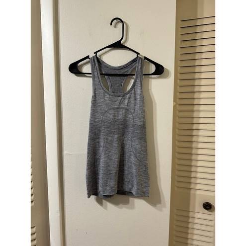 Lululemon  Swiftly Tech Racerback Tank Size 4 Heathered Slate Gray