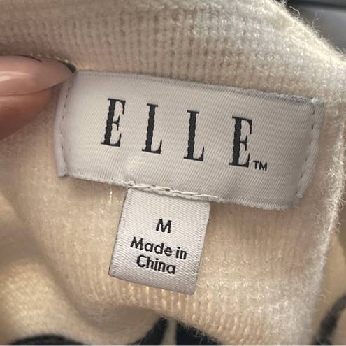 Elle  | Striped Open Cardigan Sweater Sz M