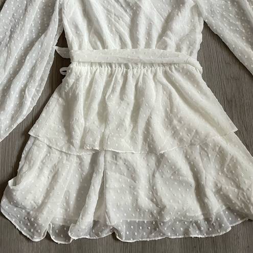 Yumi Kim NWOT  White Swiss Dot Sweet-heart Mini Dress size 4