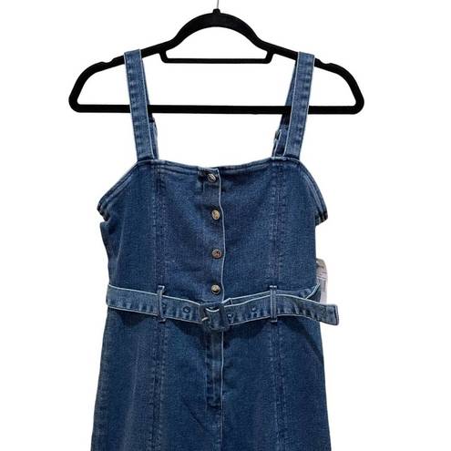 Good American  belted corset denim jumpsuit size 2 medium