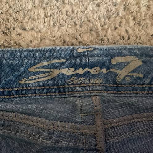 Seven7  Jeans | light wash Embellished slim straight jeans size 4