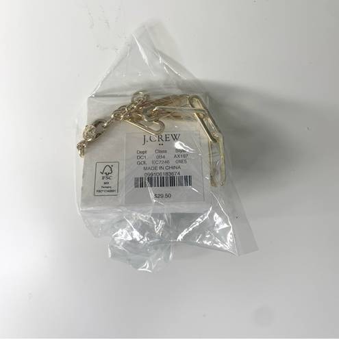 J.Crew NWT  Paper-clip Link Bracelet Gold