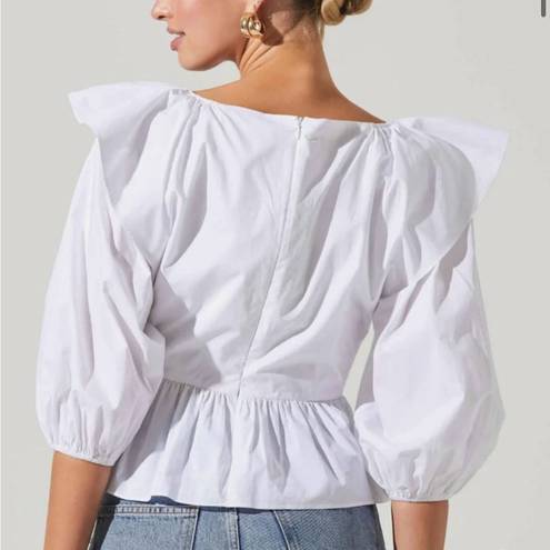 ASTR  Gemma Ruffle Peplum Top