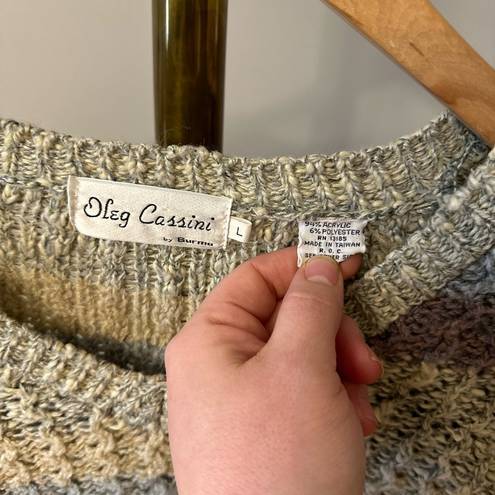 Oleg Cassini Womens vintage long sleeve sweater by  size large
