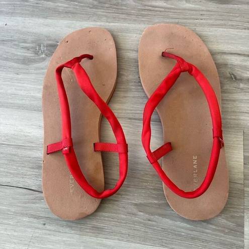 Everlane  9 Red Strappy Sandals