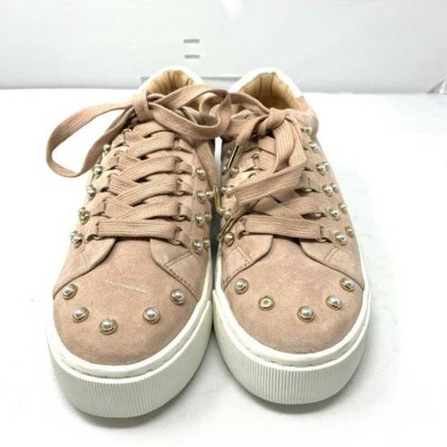 Joie  Pink Handan Pearl Embellished Sneakers