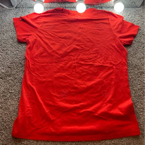 Nike  - red/navy short sleeve tee