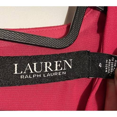 Ralph Lauren LAUREN Women Sport Pink Ruffle-Sleeve Cocktail Dress Size 4  NWT - $44 New With Tags - From Teri