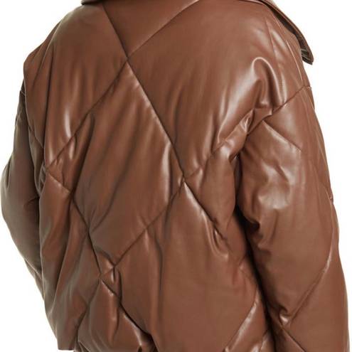 BCBGeneration Bcbg GENERATION drop shoulder short duvet puffer jacket faux fur lined