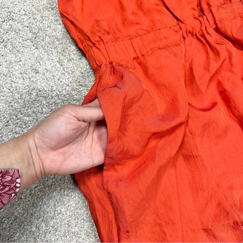 Everlane  The Japanese GoWeave Light V-Neck Dress in Orange Size 8