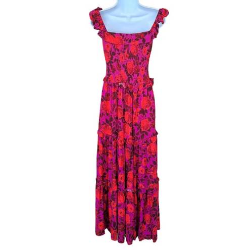 Abel the label  by  Purple/Red Floral Reign Maxi XS Dress NWT (D020)