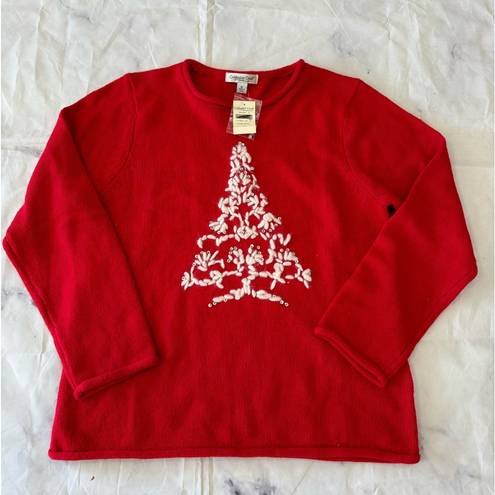 Coldwater Creek  Christmas tree sweatshirt ✨