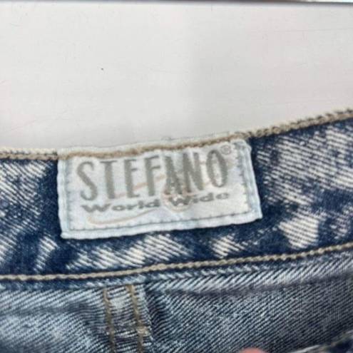 Bermuda NWT Vintage Stefano 80s Womens Acid Wash Bow Pocket Denim Shorts  Sz 18