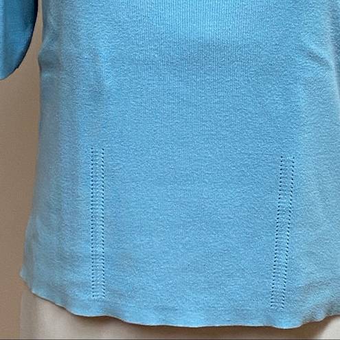 Dress Barn  Blue Short Sleeve Sweater