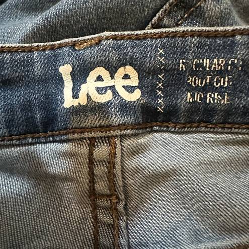 Lee  Vintage lightly distressed Regular Fit Mid Rise Boot Cut Jeans 8 M