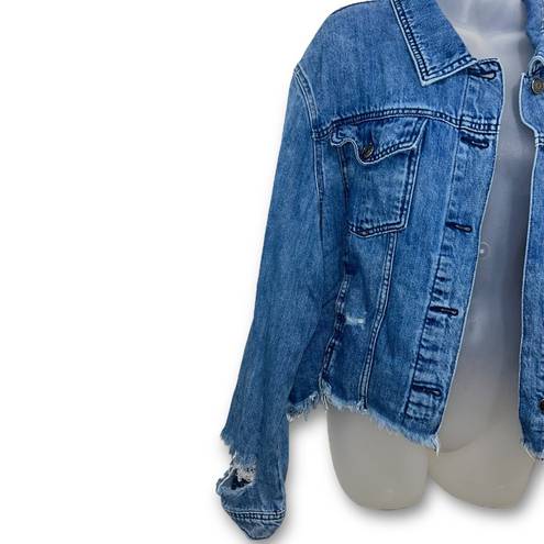 Cello  Distressed Jean Jacket