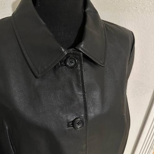 Croft & Barrow  Black Leather Jacket 1X