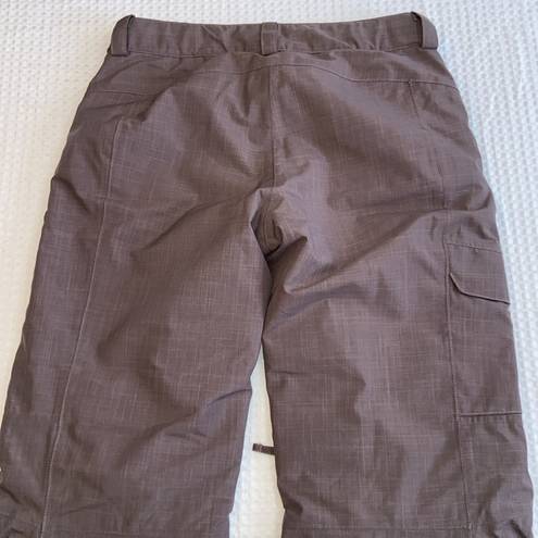 The North Face Women’s Size MEDIUM Ski Snowboard Snow Pants Brown Purple