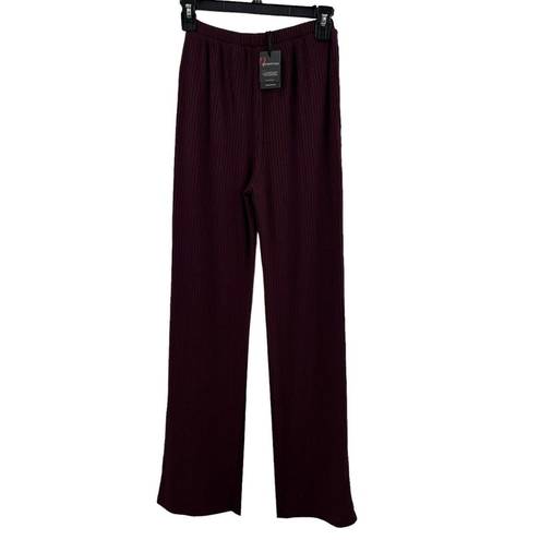 n:philanthropy  Burgundy Reign Ribbed Knit Pant Size XS new