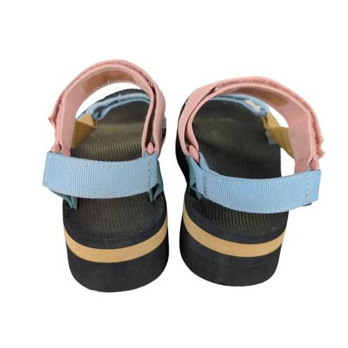 Teva  Flatform Flat Platform Universal Light Multicolor Sandals - Women's Size 10