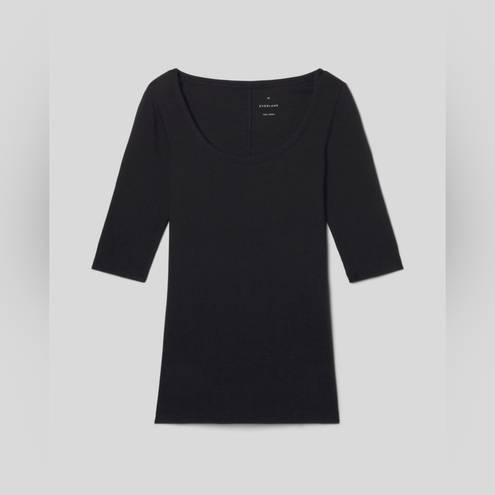 Everlane NWT  The Pima Micro-Rib Scoop-Neck Tee