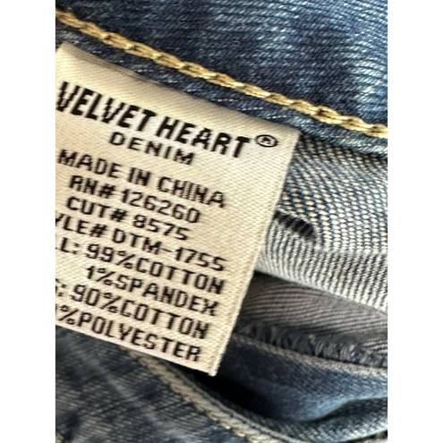 Velvet Heart  Denim Milly Mid Rise Wide Leg Blue Denim Jeans Women's Size 30