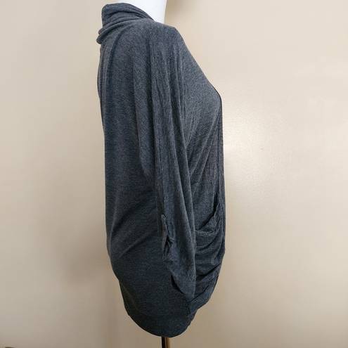 Zenana Outfitters Grey Open Front Cardigan, Women's S