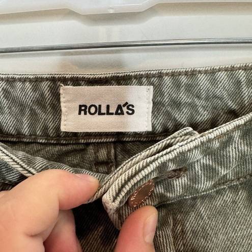 Rolla's Rolla’s Eastcoast Flare Denim Green High Rise Jeans Size 25
