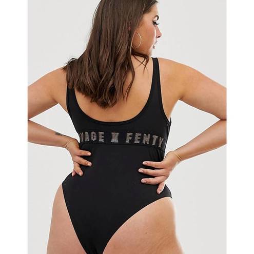 One Piece NEW! Savage x Fenty Black  logo banded Bodysuit plus size 3X