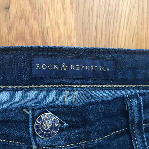 Rock & Republic Kendall Crop Studded Jeans 12