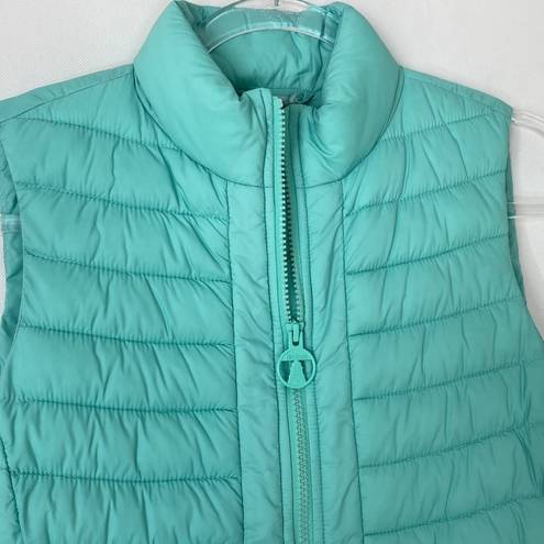 Barbour  Coastal Collection turquoise fibre down vest size 6 NWT