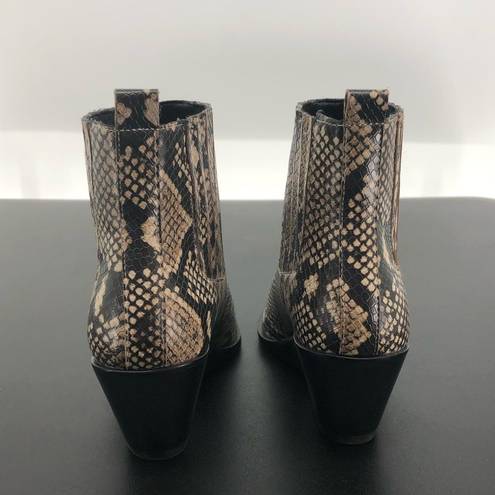 Treasure & Bond  Natalie Wedge Ankle Booties Boots Snakeskin