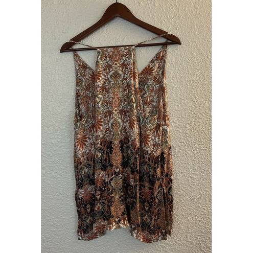 Karen Kane  Paisley Scoop Neck Top EUC