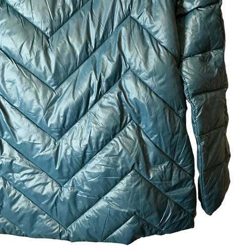 London Fog  Lightweight Packable Down Puffer Jacket Size Large Teal