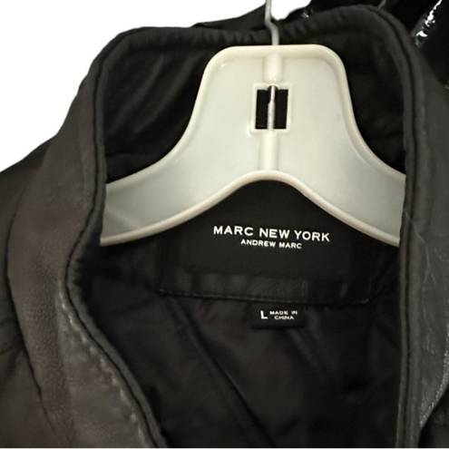 Marc New York  Black Vegan Leather Jacket nwt