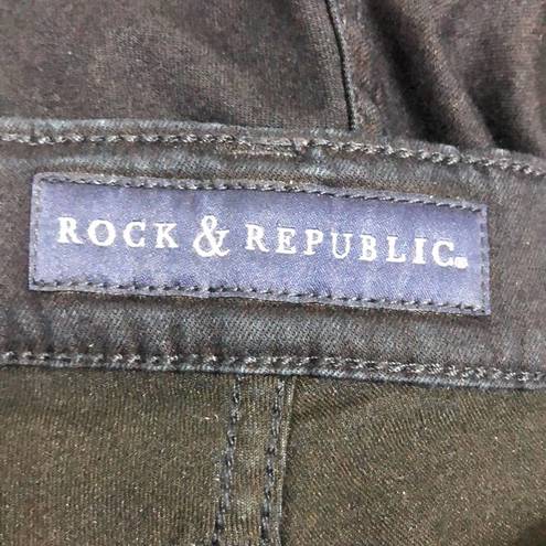 Rock & Republic  Roskilde Capri Dark Wash Jeans Size 14 EUC