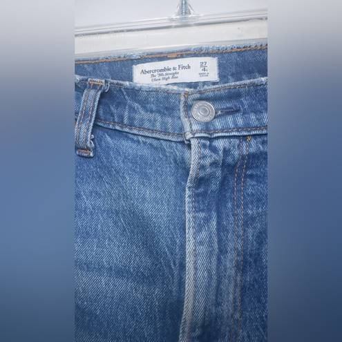 Abercrombie & Fitch  the 90’s straight ultra high rise denim 27/4s Curve Love