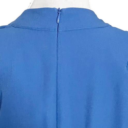 MM.LaFleur  Felisa Dress Blue Sheath Cap Sleeve Pockets Business Women’s Size 10