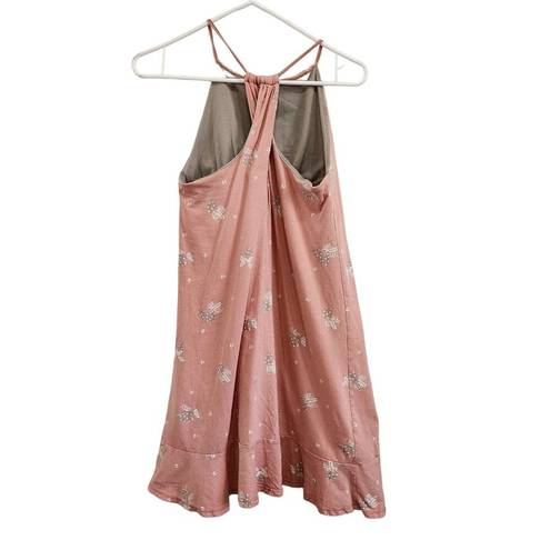 Patagonia  Alpine Valley Active Dress Brami Blush Pink Floral Print Size Small