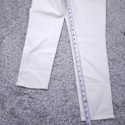 Madewell READ  Curvy Perfect Vintage Jeans High Rise Tapered Tile White Size 25