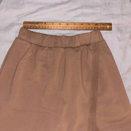 Forever 21 Active Skirt Tan, Front Slit Mini Skort