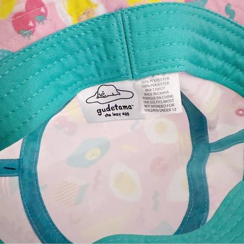 Sanrio Gudetama  Bucket Hat The Lazy Egg Pink Graphic Printed