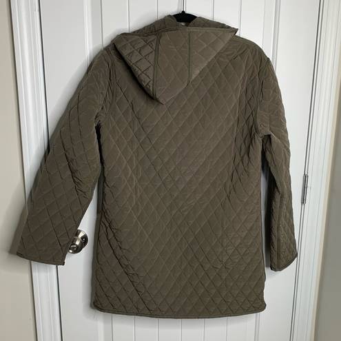 Garnet Hill  insulated quilted everyday car coat size 12 minimalist outdoors