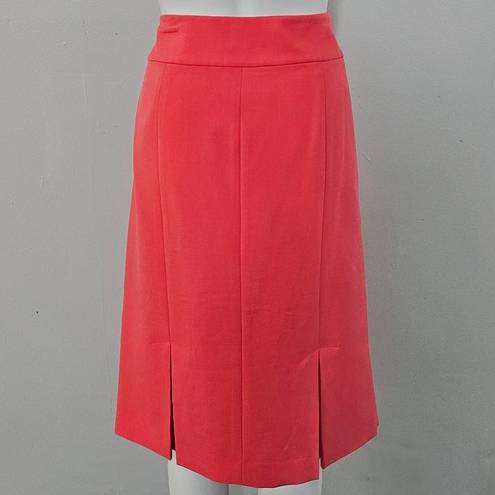 Black Label  By Evan Picone Neon Cherry Vented Pencil Skirt Size 10