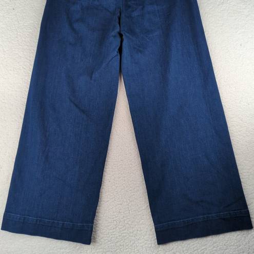 Pilcro  The Skipper Wide Leg Jeans Women's Size 32 Dark Wash High Rise Stretch