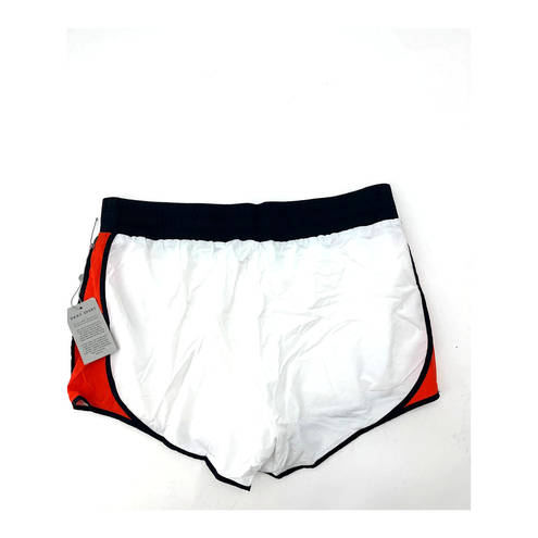 DKNY  Sport  Women's Color blocked High Waist Shorts White XL NWT