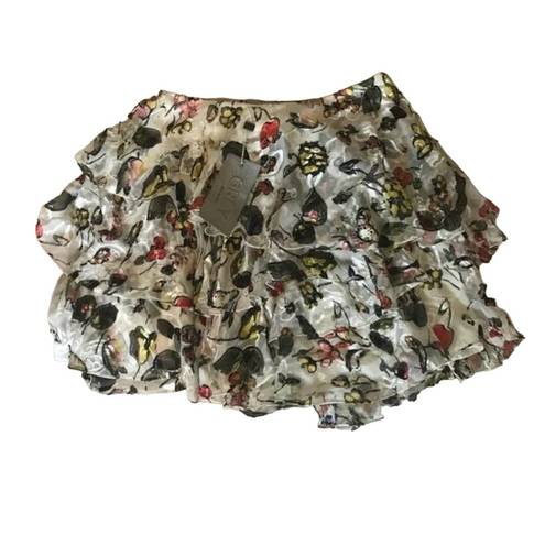Jason Wu GREY BY  SILK FLORAL PRINT SKIRT SIZE 6 New with Tags