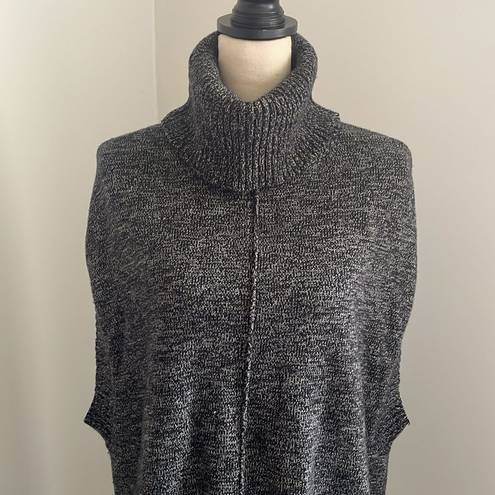 BCBGMAXAZRIA  Charcoal Grey Cowl Neck Sleeveless Sweater Vest Tunic size XS / S